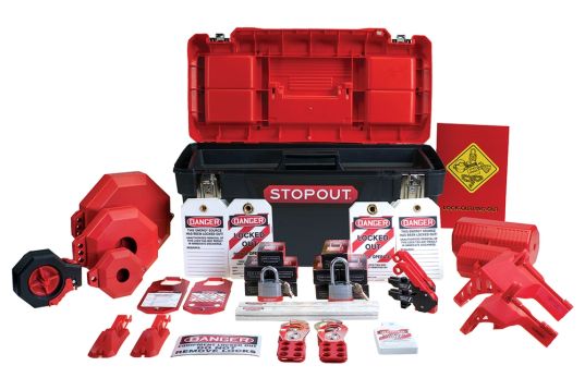 Lockout Tagout , Legend: STOPOUT® DELUXE PLUS LOCKOUT KIT